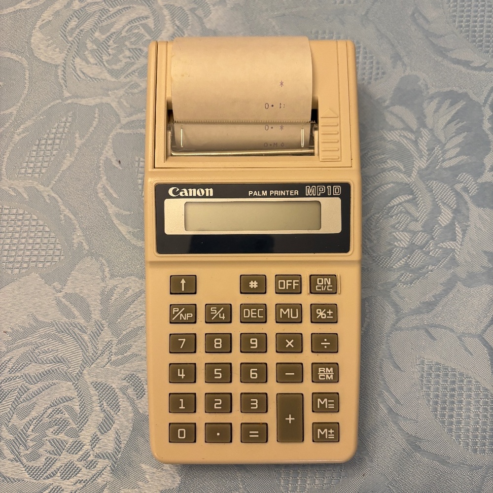 Canon MP1D Palm Printer Calculator